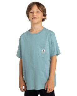 Element Basic - Pocket T-Shirt For Boys 8-16 -Element elbkt00112 elementw bke0 frt1