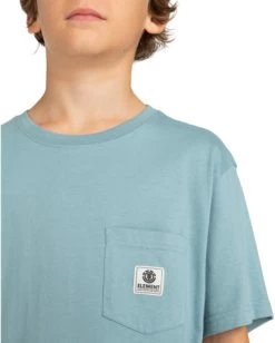 Element Basic - Pocket T-Shirt For Boys 8-16 -Element elbkt00112 elementw bke0 frt3