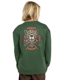 Element Teddy - Sweatshirt For Boys 8-16 -Element elbsf00127 elementw gsl0 bck1