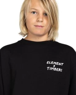 Element Timber Captured - Sweatshirt For Boys 8-16 -Element elbsf00142 elementw fbk frt3