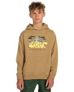 Element Bubble Woods - Pullover Hoodie For Boys 8-16 -Element elbsf00144 elementw kha frt1