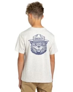 Smokey Bear X Element Forest Future - T-Shirt For Boys 8-16 -Element elbzt00142 elementw wcdh bck1