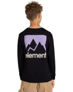 Element Joint 2.0 - Long Sleeve T-Shirt For Boys 8-16 -Element elbzt00162 elementw fbk bck1
