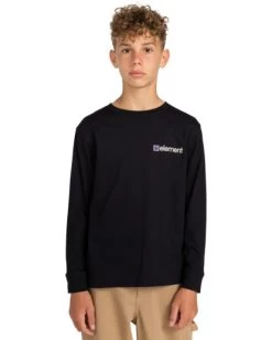 Element Joint 2.0 - Long Sleeve T-Shirt For Boys 8-16 -Element elbzt00162 elementw fbk frt1