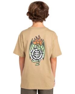 Element Dragon - T-Shirt For Boys 8-16 -Element elbzt00195 elementw kha bck1