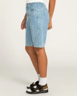 Element Harvey Birds - Denim Shorts For Women -Element eljds00101 elementw bfb0 frt2