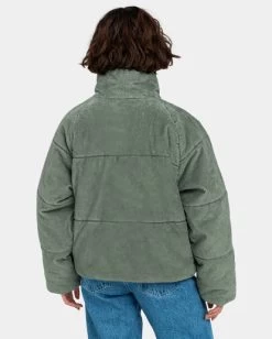 Element Aspen Cord - Cropped Puffer Jacket For Women -Element eljjk00113 elementw gzc0 bck1