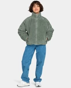 Element Aspen Cord - Cropped Puffer Jacket For Women -Element eljjk00113 elementw gzc0 frt9