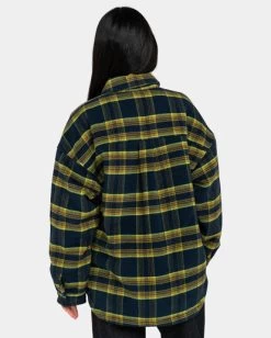 Element Saskatch Check - Padded Overshirt For Women -Element eljjk00117 elementw ktp3 bck1