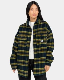 Element Saskatch Check - Padded Overshirt For Women -Element eljjk00117 elementw ktp3 frt1