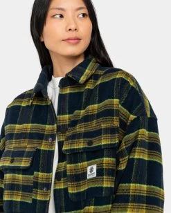 Element Saskatch Check - Padded Overshirt For Women -Element eljjk00117 elementw ktp3 frt3