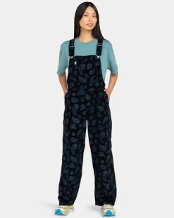 Element Utility Overall Paisley - Corduroy Dungarees For Women -Element eljnp00105 elementw kvd6 frt1
