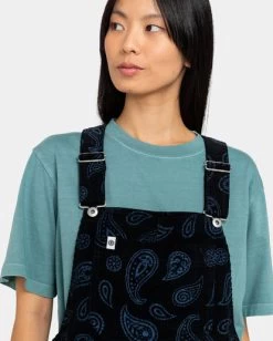 Element Utility Overall Paisley - Corduroy Dungarees For Women -Element eljnp00105 elementw kvd6 frt3