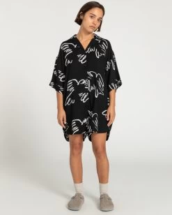 Element Harper Birds - Shirt Romper For Women -Element eljns00110 elementw kvm6 frt1
