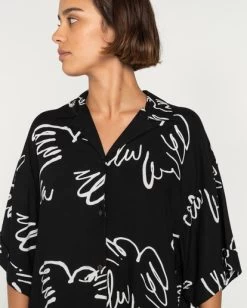 Element Harper Birds - Shirt Romper For Women -Element eljns00110 elementw kvm6 frt4