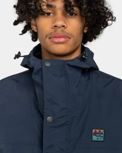 Element Trekka - Packable Rain Parka For Men -Element elyjk00153 elementw ecn frt3