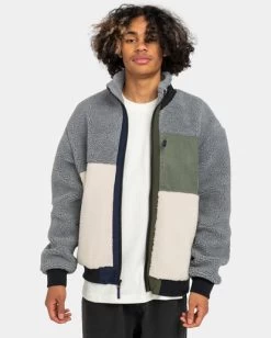 Element Oak - Zip-Up Sherpa Fleece For Men -Element elyjk00172 elementw nms0 frt1