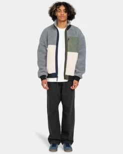 Element Oak - Zip-Up Sherpa Fleece For Men -Element elyjk00172 elementw nms0 frt9
