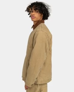 Element Parker Canvas - Workwear Jacket For Men -Element elyjk00173 elementw kha frt2
