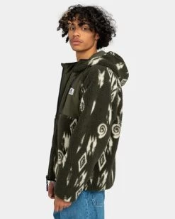 Element Wolfe - Reversible Hooded Fleece For Men -Element elyjk00178 elementw gqm6 frt2