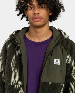 Element Wolfe - Reversible Hooded Fleece For Men -Element elyjk00178 elementw gqm6 frt3