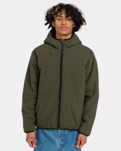 Element Wolfe - Reversible Hooded Fleece For Men -Element elyjk00178 elementw gqm6 frt4