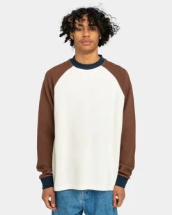Element Blunt Waffle - Long Sleeve T-Shirt For Men -Element elykt00141 elementw wbs0 frt1