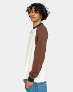 Element Blunt Waffle - Long Sleeve T-Shirt For Men -Element elykt00141 elementw wbs0 frt2