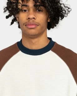 Element Blunt Waffle - Long Sleeve T-Shirt For Men -Element elykt00141 elementw wbs0 frt3