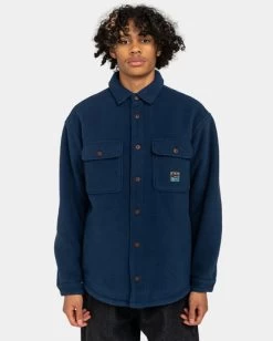 Element Hueco North - Sherpa Overshirt For Men -Element elykt00150 elementw bym0 frt1