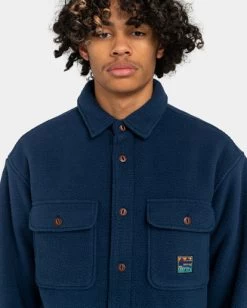Element Hueco North - Sherpa Overshirt For Men -Element elykt00150 elementw bym0 frt3