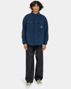 Element Hueco North - Sherpa Overshirt For Men -Element elykt00150 elementw bym0 frt9