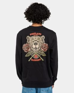 Element Teddy - Sweatshirt For Men -Element elysf00162 elementw fbk bck1