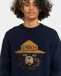 Smokey Bear X Element - Jumper For Men -Element elysw00112 elementw ecn frt3