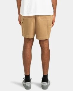 Element Carpenter Twill - Elasticated Shorts For Men -Element elyws00117 elementw kha bck1