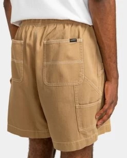 Element Carpenter Twill - Elasticated Shorts For Men -Element elyws00117 elementw kha bck2