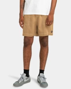Element Carpenter Twill - Elasticated Shorts For Men -Element elyws00117 elementw kha frt1