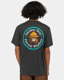 Smokey Bear X Element Prevent - T-Shirt For Men -Element elyzt00265 elementw kta0 bck1
