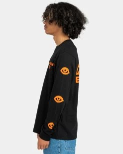 Element Disco - Long Sleeve T-Shirt For Men -Element elyzt00285 elementw fbk frt2