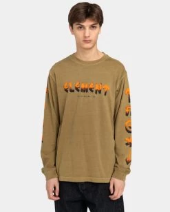 Element Runes - Long Sleeve T-Shirt For Men -Element elyzt00300 elementw cne0 frt1