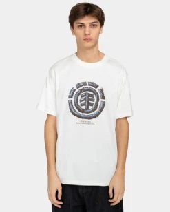 Element Wooden Tree Logo - T-Shirt For Men -Element elyzt00311 elementw wbs0 frt1