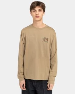 Element Timber Roam - Long Sleeve T-Shirt For Men -Element elyzt00334 elementw kha frt1