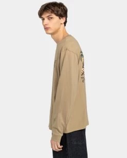 Element Timber Roam - Long Sleeve T-Shirt For Men -Element elyzt00334 elementw kha frt2