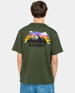 Element Cloud Mountain - T-Shirt For Men -Element elyzt00355 elementw csn0 bck1