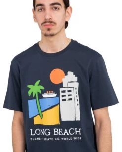 Element Long Beach Worldwide - T-Shirt For Men -Element elyzt00401 elementw ecn frt3